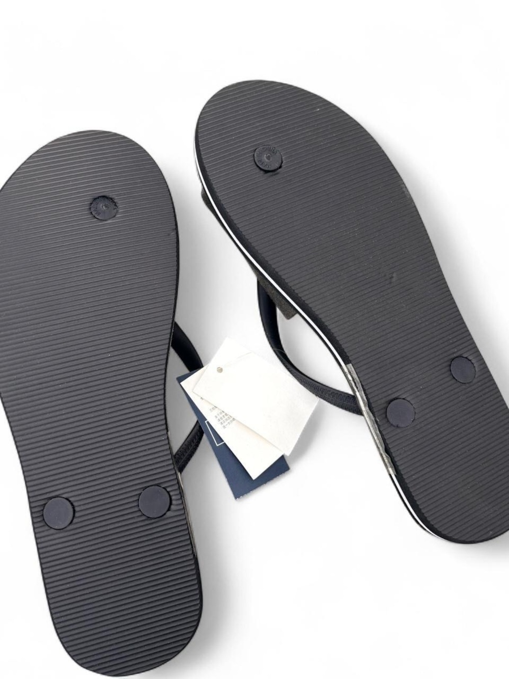 Abercrombie & Fitch Flip Flops – Black/White – Size 7/8 – Brand New - Picture 3 of 4